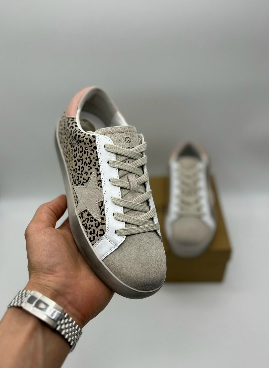 кроссовки golden goose wmns superstar leopard коричневый,,golden goose кеды леопард,кеды golden goose,golden goose кеды superstar с леопардовым принтом