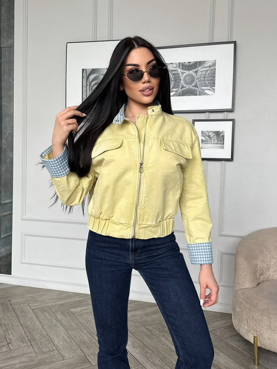 куртка джинсовая,куртка джинсовая женская,куртка женская,джинсовая желтая куртка,стильная джинсовая куртка