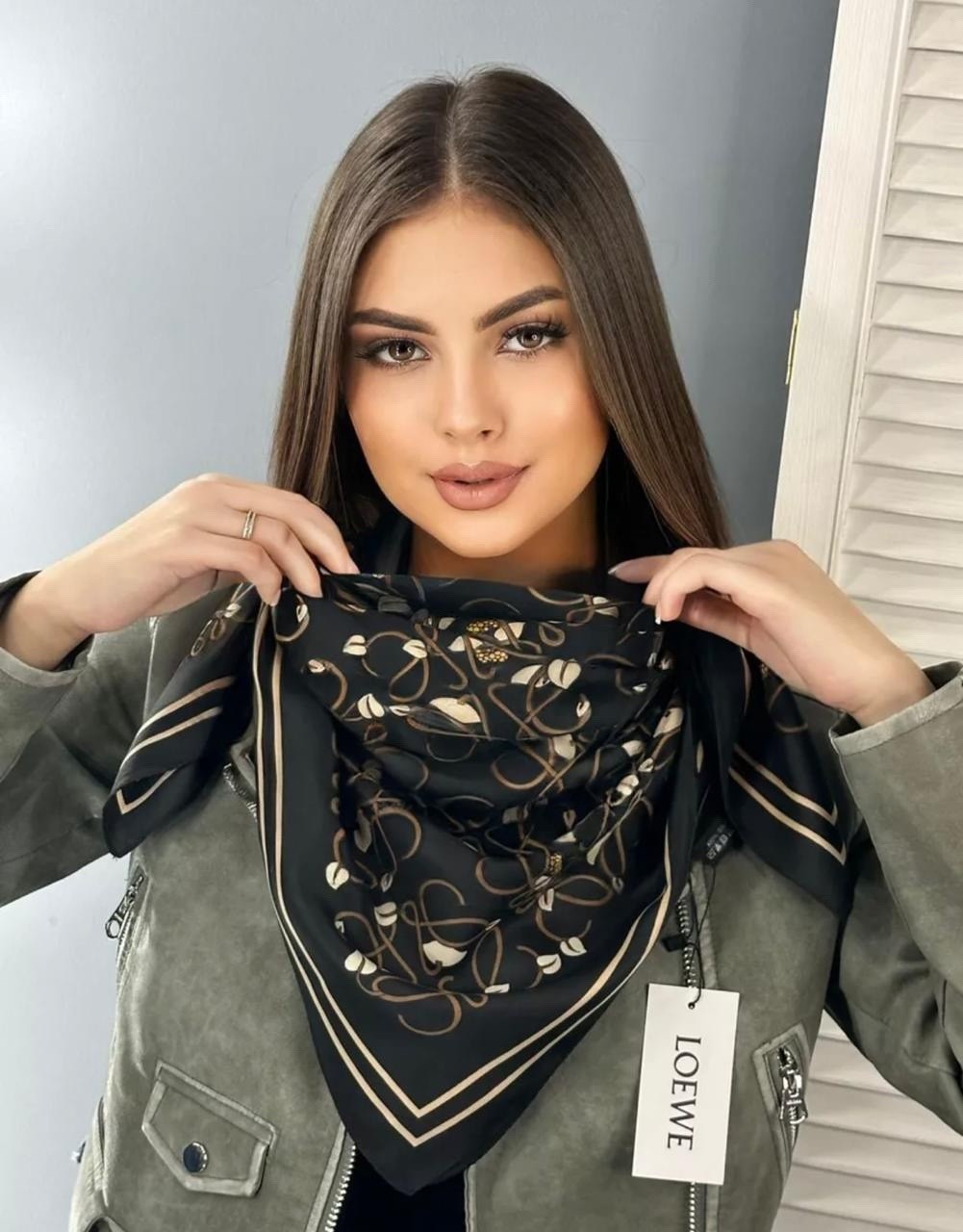 платок женский,шелковый платок универсальный,брендовый платок,платок шелковый на голову и шею,теплые женские платки