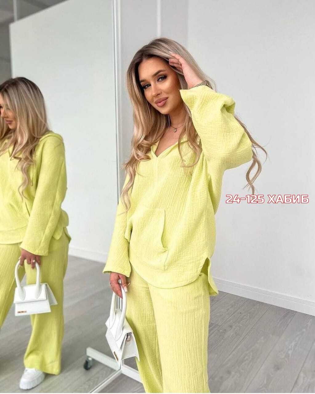 брючный костюм двойка из муслина,женский костюм двойка,костюм женский,костюм двойка,стильный прогулочный брючный костюм двойка из муслина