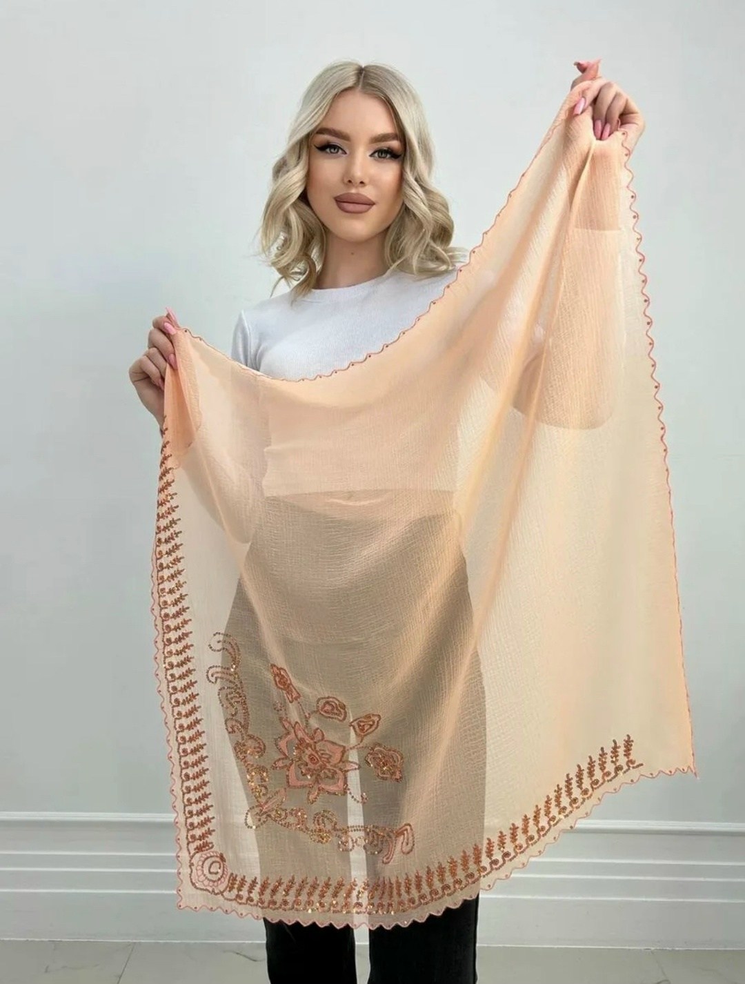 женские платки,платок шарф накидка церковный,шарф накидка,платки шарф,платка