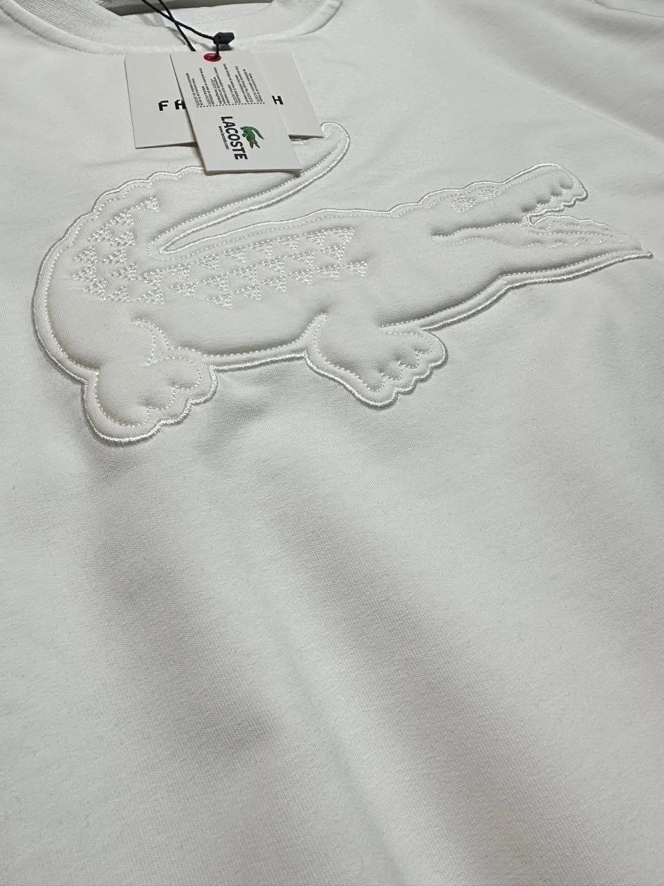 свитшот lacoste,lacoste свитшот белый мужской,брендовые свитшоты,мужские свитшоты,толстовка lacoste