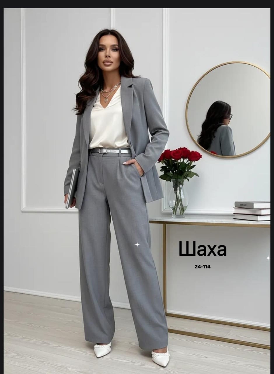брючный костюм палаццо женский,брючный костюм,костюм женский брючный,костюм брючный палаццо,костюм брючный классический inash