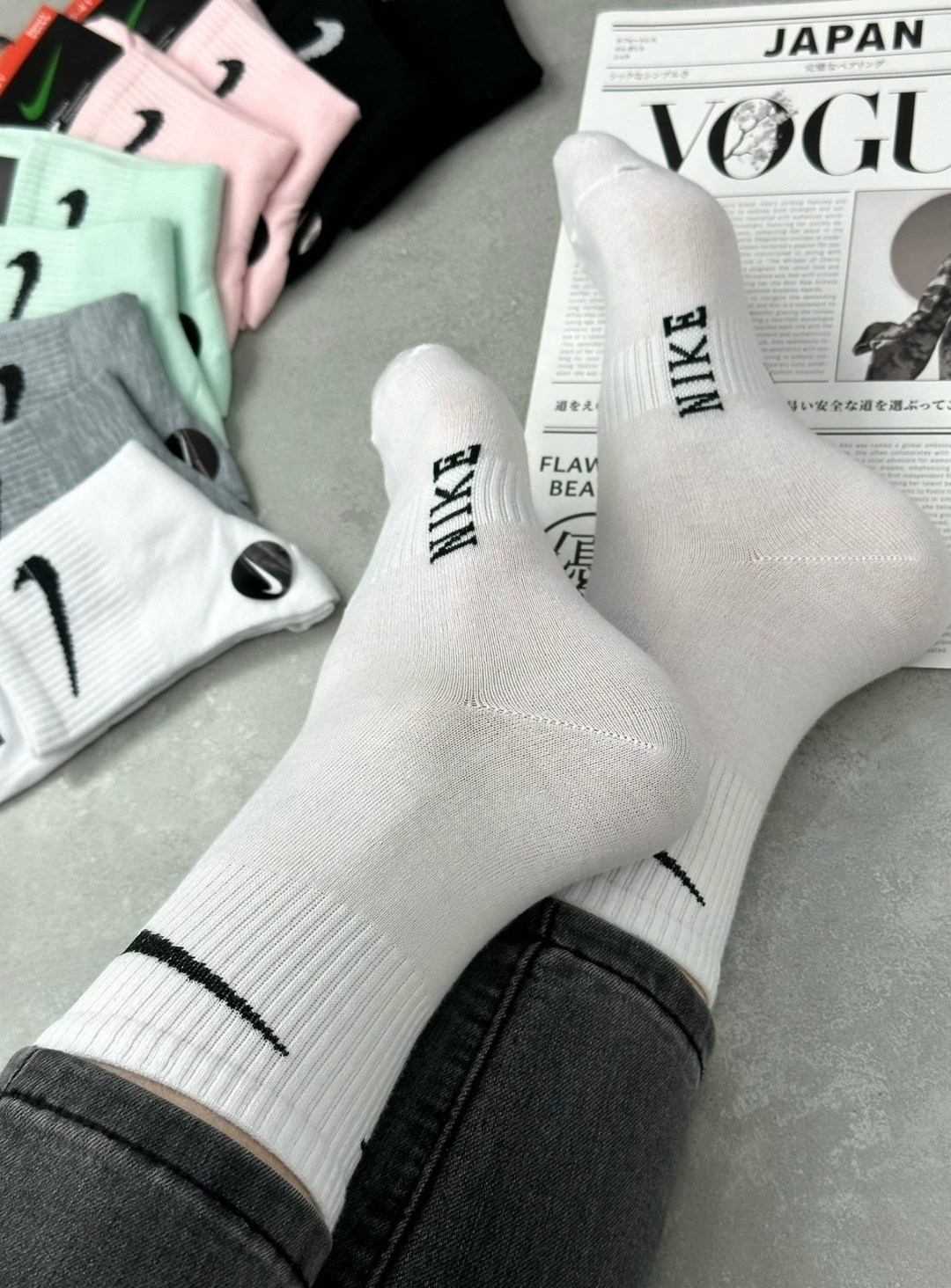 комплект носков nike,носки мужские 10 пар nike,носки комплект,комплект носков,носки мужские
