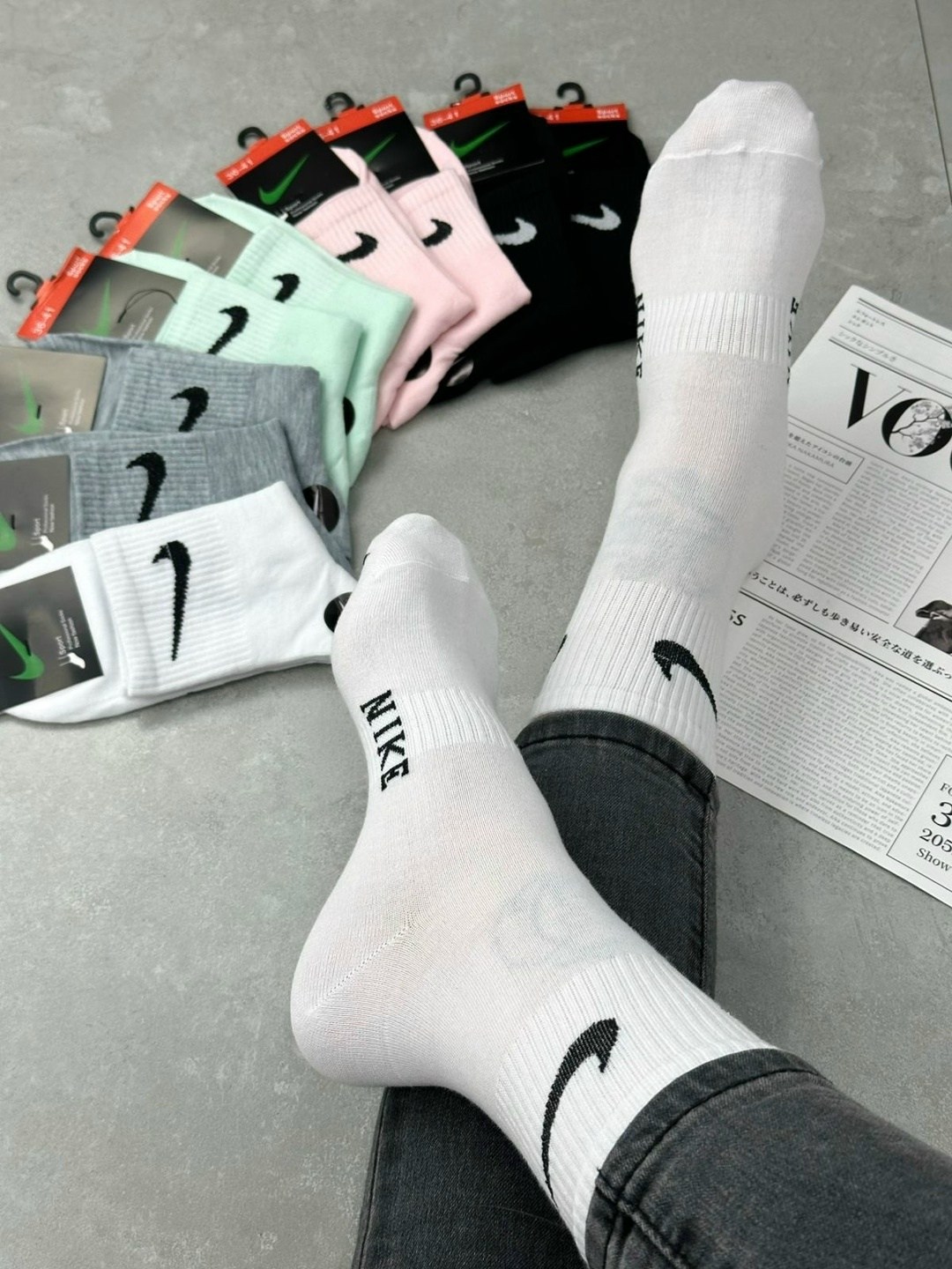 комплект носков nike,носки мужские 10 пар nike,носки комплект,комплект носков,носки мужские