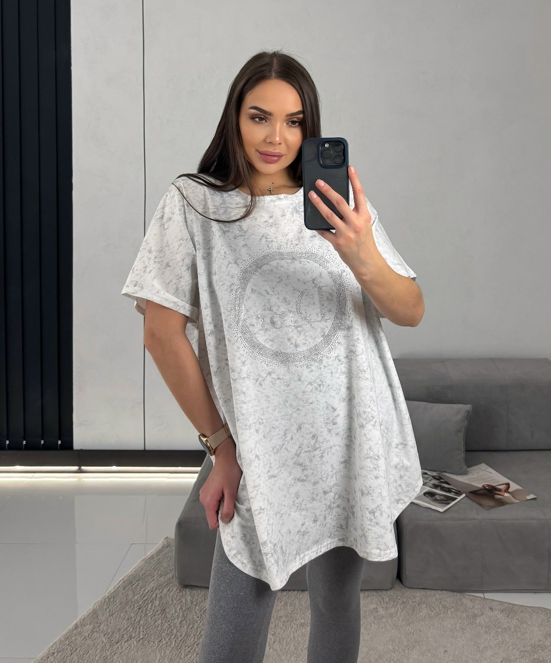 оверсайз футболка варенка со стразами emi style,оверсайз футболка,женская футболка оверсайз,футболки женская,футболка оверсайз варенка