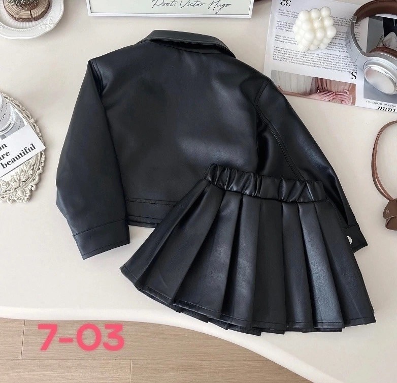 косуха с юбкой,комплект одежды для девочек,кожаная куртка,модная куртка,куртка юбка