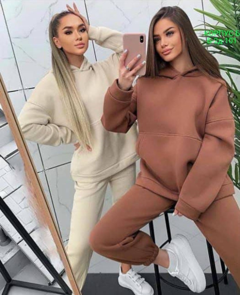 флисовый костюм женский оверсайз,спортивный костюм с начесом женский,теплый женский костюм из футера с начесом happyfox,костюм спортивный теплый с начесом,костюм спортивный женский