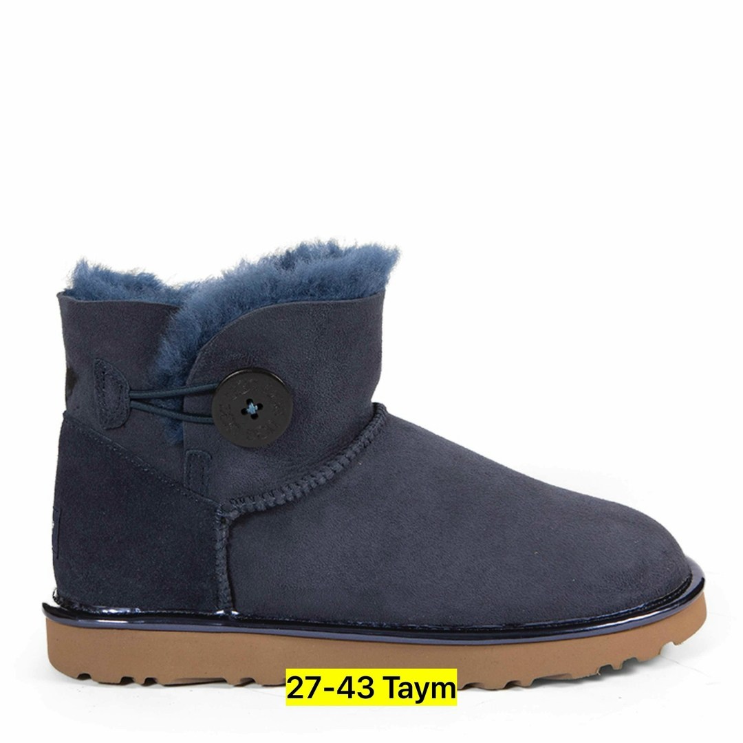 угги женские,угги синие,,ugg bailey button mini,угги