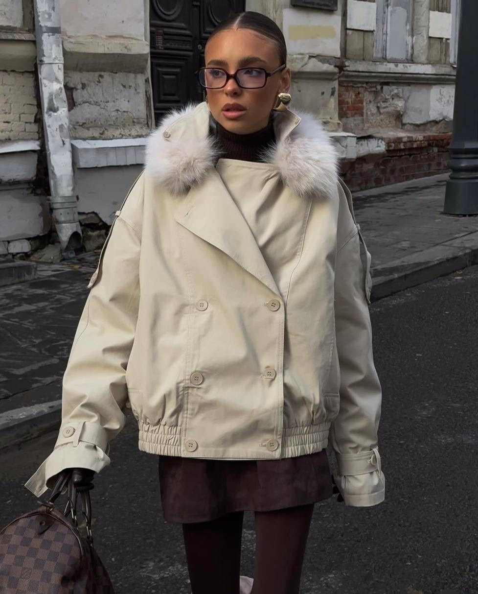 женская парка на натуральном меху укороченная куртка с лисьим мехом,меховая куртка,зимняя кашемировая куртка с лисьим меховым воротником для женщин,куртка женская,модная куртка