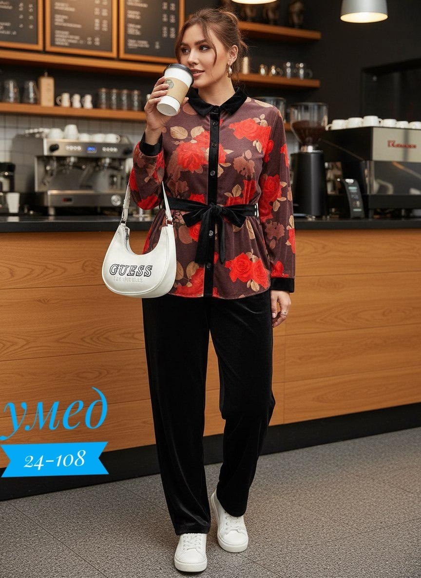 женские костюмы больших размеров,женские костюмы,комплект одежды женские,костюм с брюками,костюм велюровый