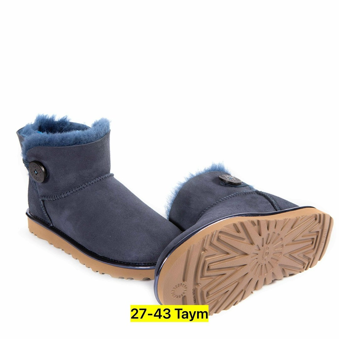 угги женские,угги синие,,ugg bailey button mini,угги