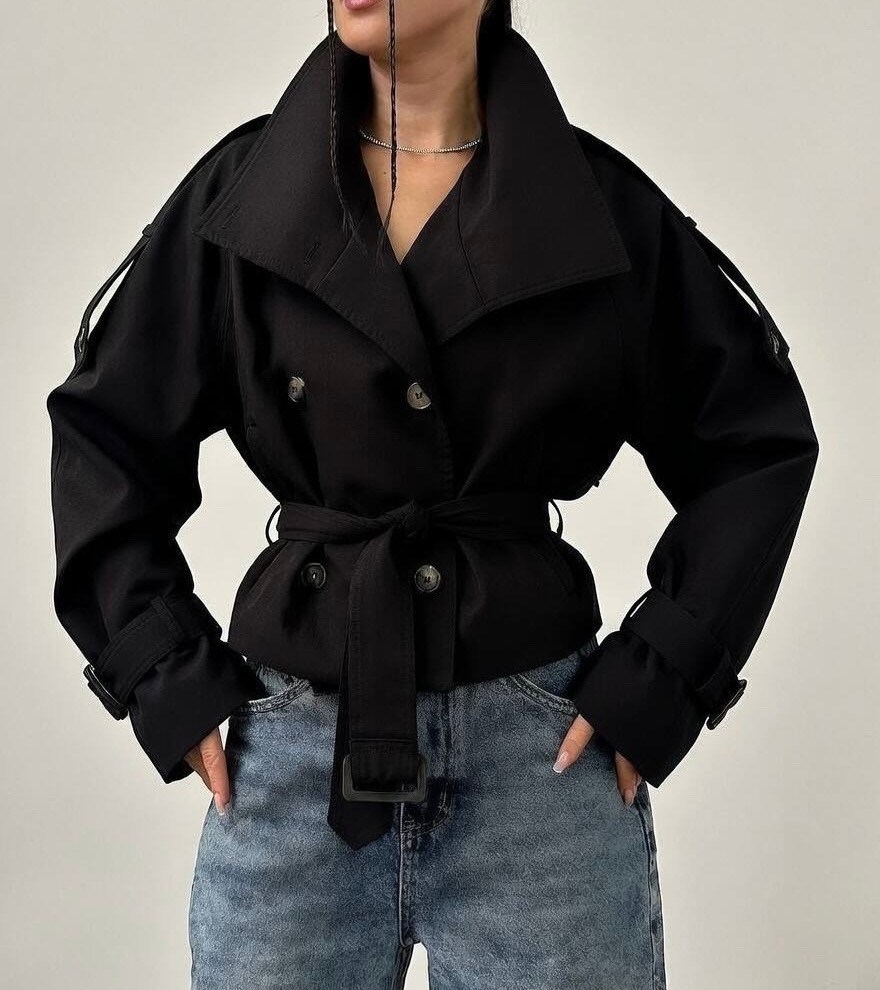 тренч укороченный,черный тренч,короткий тренч,тренч пальто,тренч