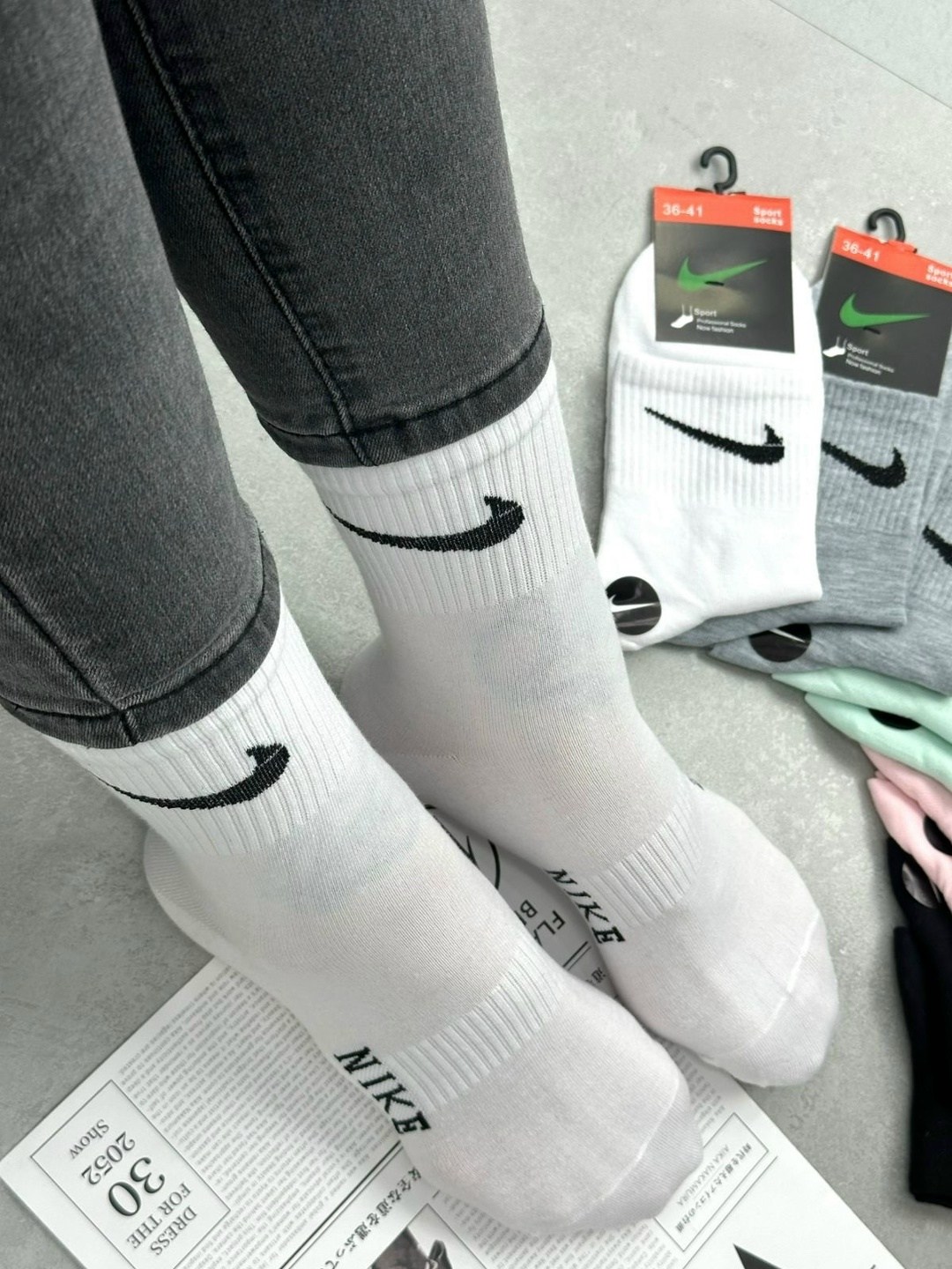 комплект носков nike,носки мужские 10 пар nike,носки комплект,комплект носков,носки мужские