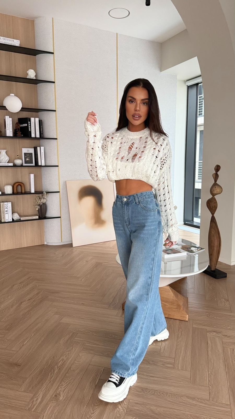 свитер вязаный кофта сетка укороченная anna g,свитер вязаный кофта сетка укороченная anna g 160212302,вязаный свитер,модные свитера,вяжем свитер