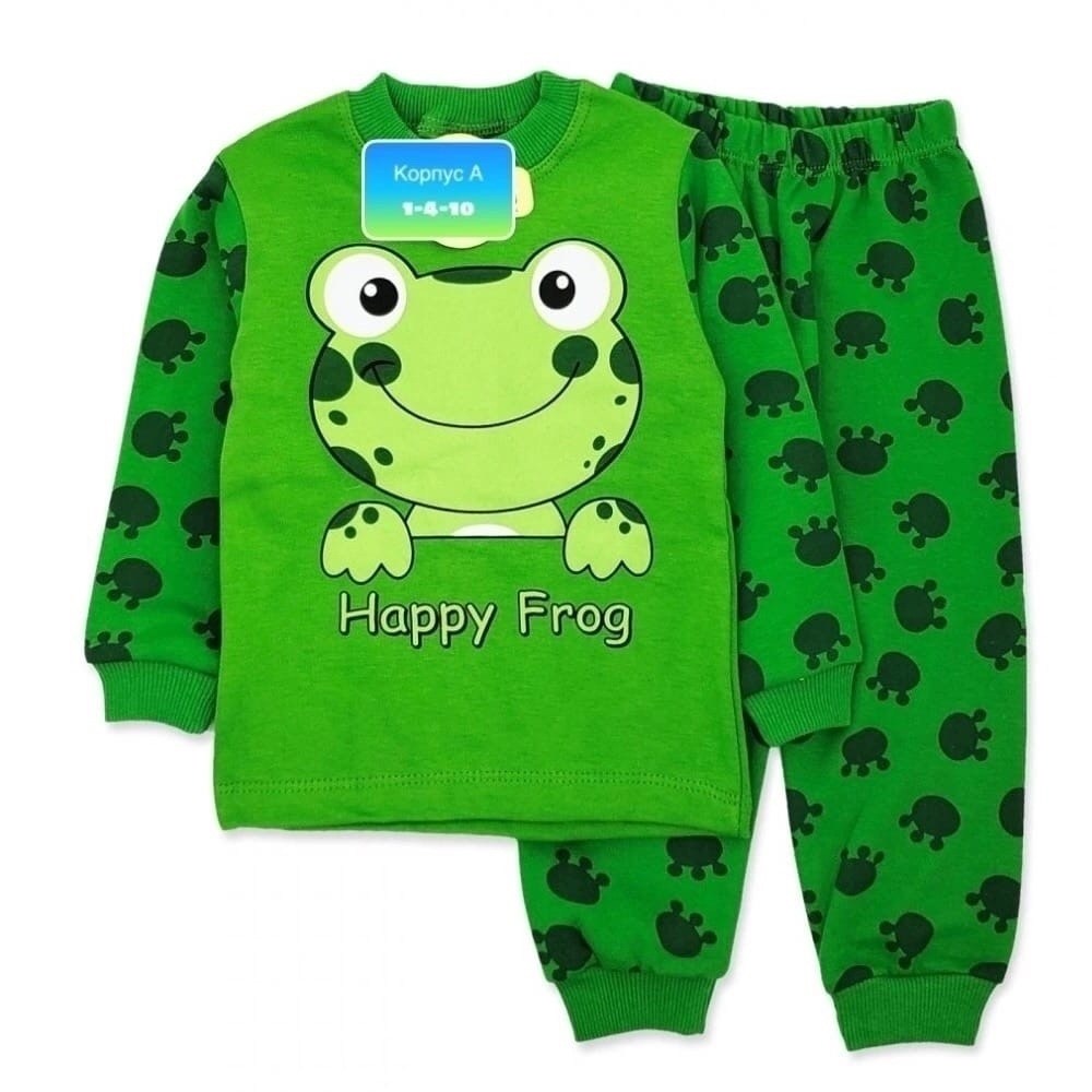 пижама с лягушками,пижама детская,пижама для мальчика,пижама с лягушками детская,комплект пижама