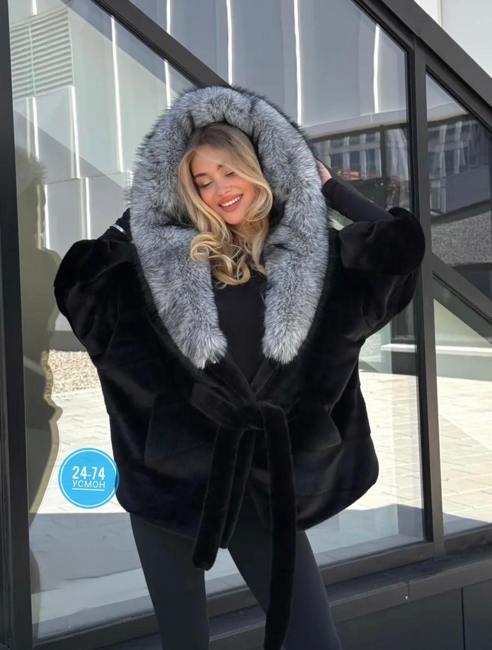 норковая шуба летучая мышь,шуба летучая мышь,шуба норковая летучая мышь с капюшоном из чернобурки,шуба женская,шуба норковая "летучая мышь" с капюшоном