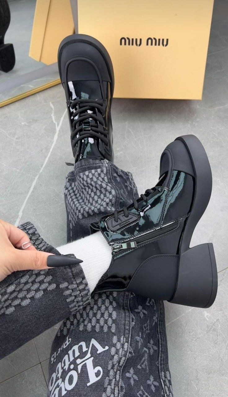 ботильоны лакированные,,лакированные ботинки женские,ботинки miu miu,ботинки женские