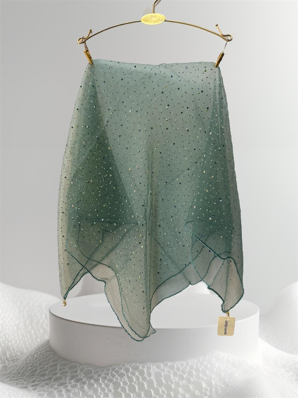 ткань с блестками,женский палантин,блестящий палантин,шелковый шарф,шарф женские