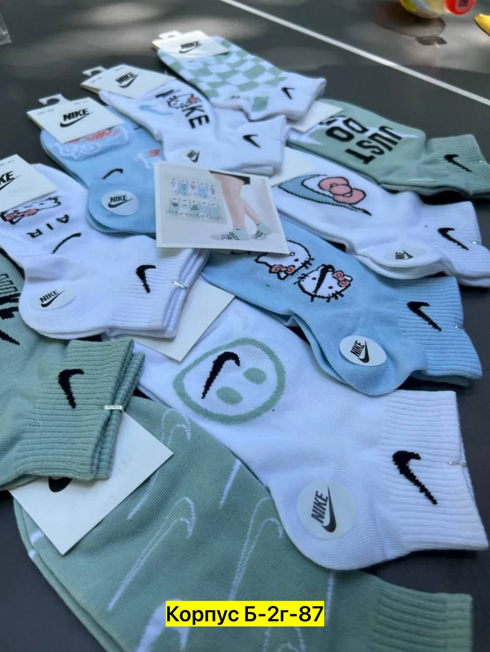 набор женские носки,носки короткие набор 5 пар,носки женские короткие набор,носки женские набор 5 пар,комплект носков женских nike sport socks белых 36-41