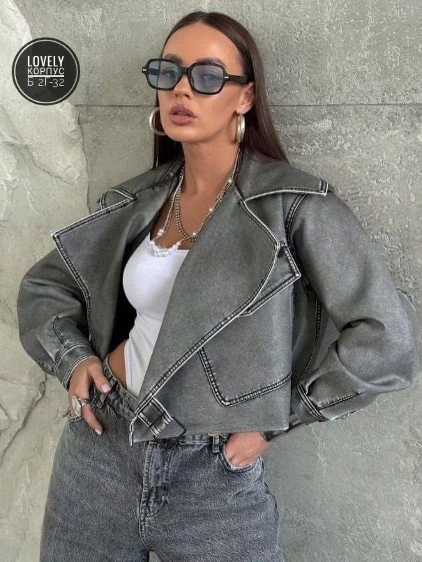 косуха куртка,кожаная куртка косуха janna banana цвет серый,кожаная куртка косуха,женская куртка косуха,кожаная куртка