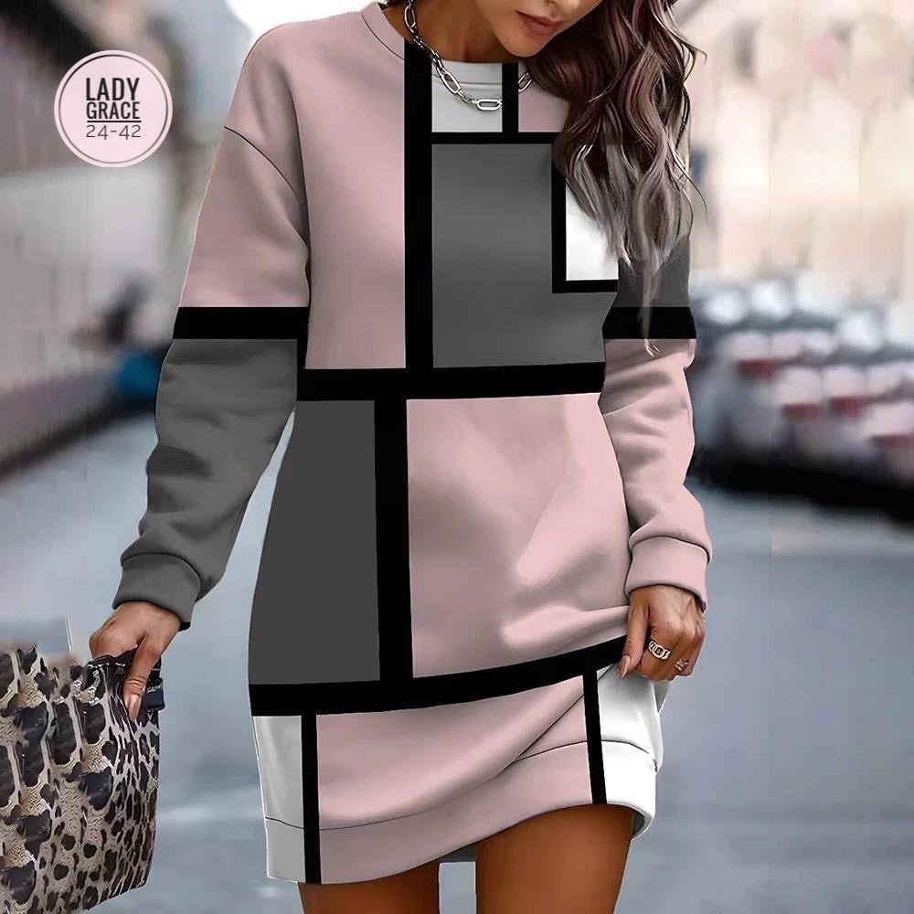 платье туника,туника женская,платье толстовка с принтом,повседневные платья,платье свитшот