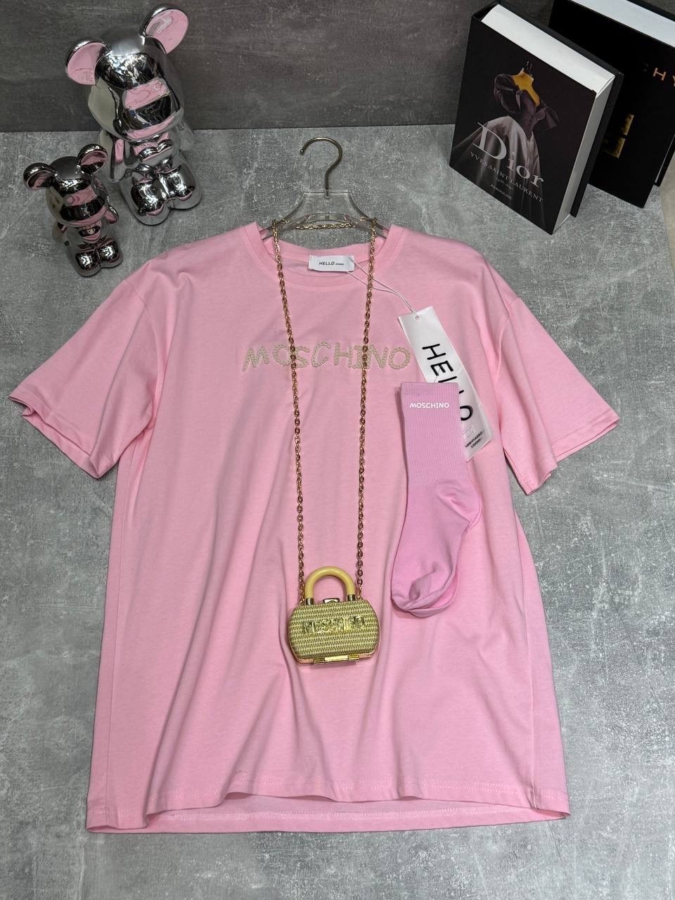 розовая футболка,розовая футболка оверсайз,женская футболка,футболки оверсайз,баленсиага martini розовая футболка 2026