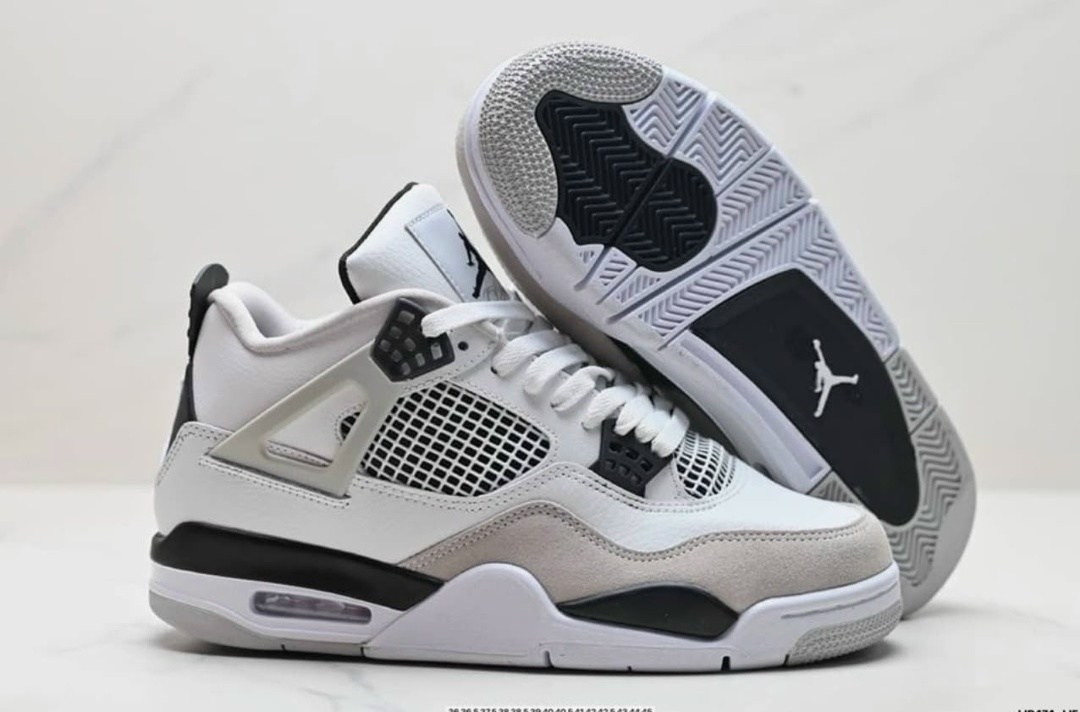 кроссовки nike jordan air jordan 4,кроссовки nike air jordan 4 retro в белом цвете,nike air jordan 4 white military black,air jordan 4 retro military black,высокие кроссовки