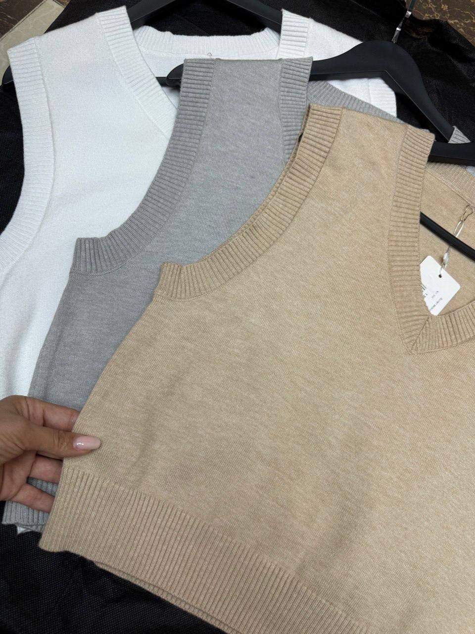 жилет вязаный женский,вязаный жилет,вязаная жилетка,свитер-жилет женский с v-образным вырезом,трикотажный жилет