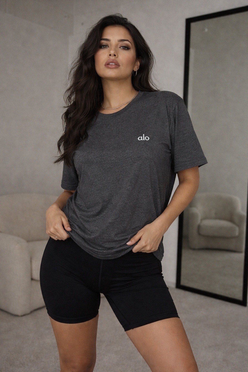 женский костюм двойка футболка/шорты бежевый,футболки женская,женский костюм с шортами,одежда модная,женская футболка оверсайз