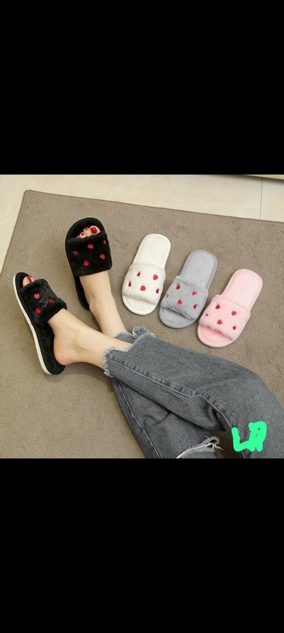 домашние плюшевые тапочки,женские домашние тапочки,тапочки с сердечками домашние открытые меховые baksic 315760802,тапочка женские домашние,тапочки с сердечками домашние открытые меховые baksic