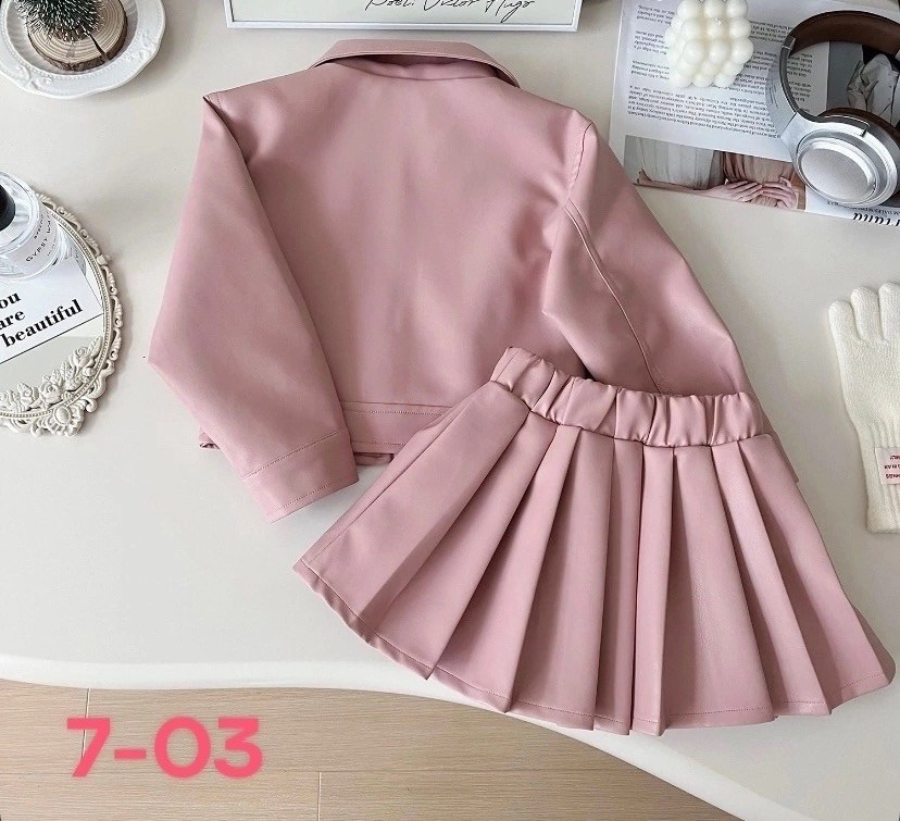 косуха с юбкой,комплект одежды для девочек,кожаная куртка,модная куртка,куртка юбка