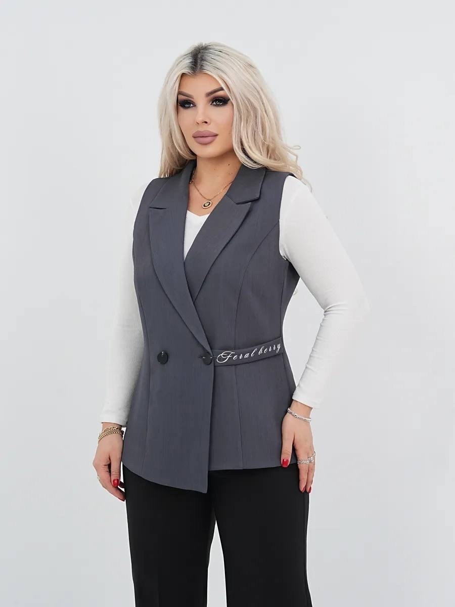 костюм женский жилет брюки нарядный вечерний деловой офисный yulita collection 251474048,костюм женский жилет брюки нарядный вечерний деловой офисный yulita collection,костюм брючный с жилеткой и лонг