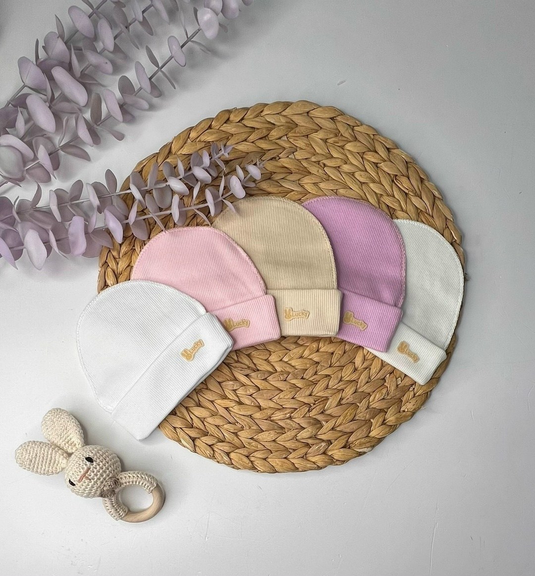 шапочка для новорожденного,комплект шапочек для новорожденного,шапка для новорожденного,шапочка для малыша,чепчик для новорожденного