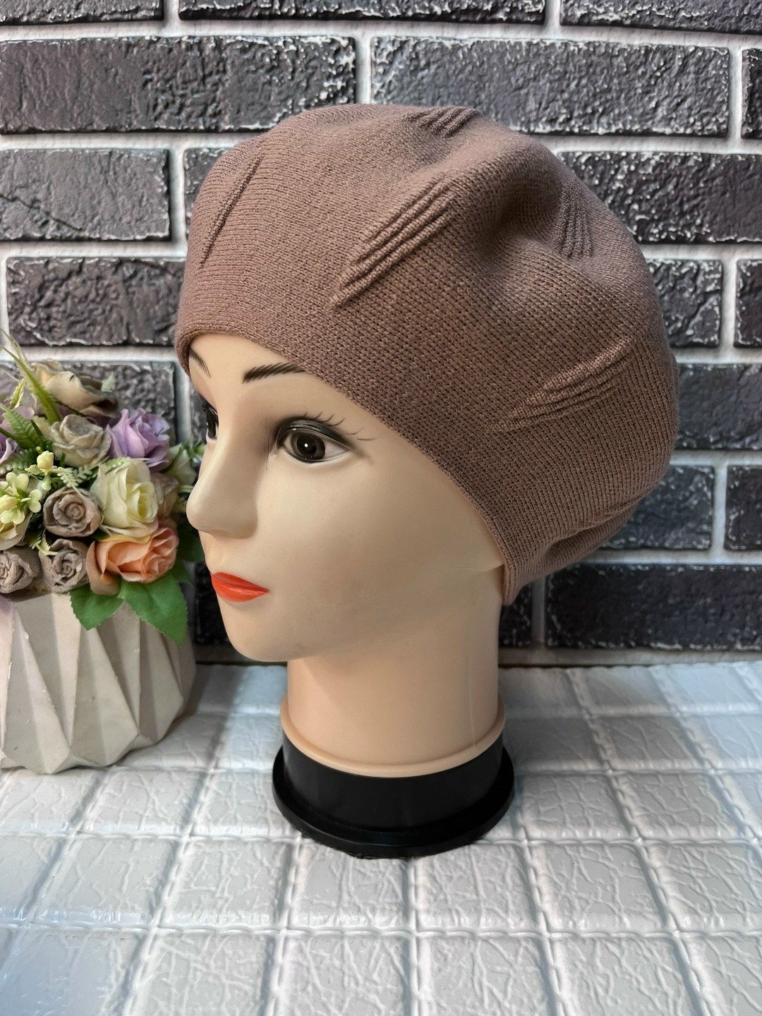 берет женский,шапка для женщин,шапка женская,берет двойной,берет демисезонный