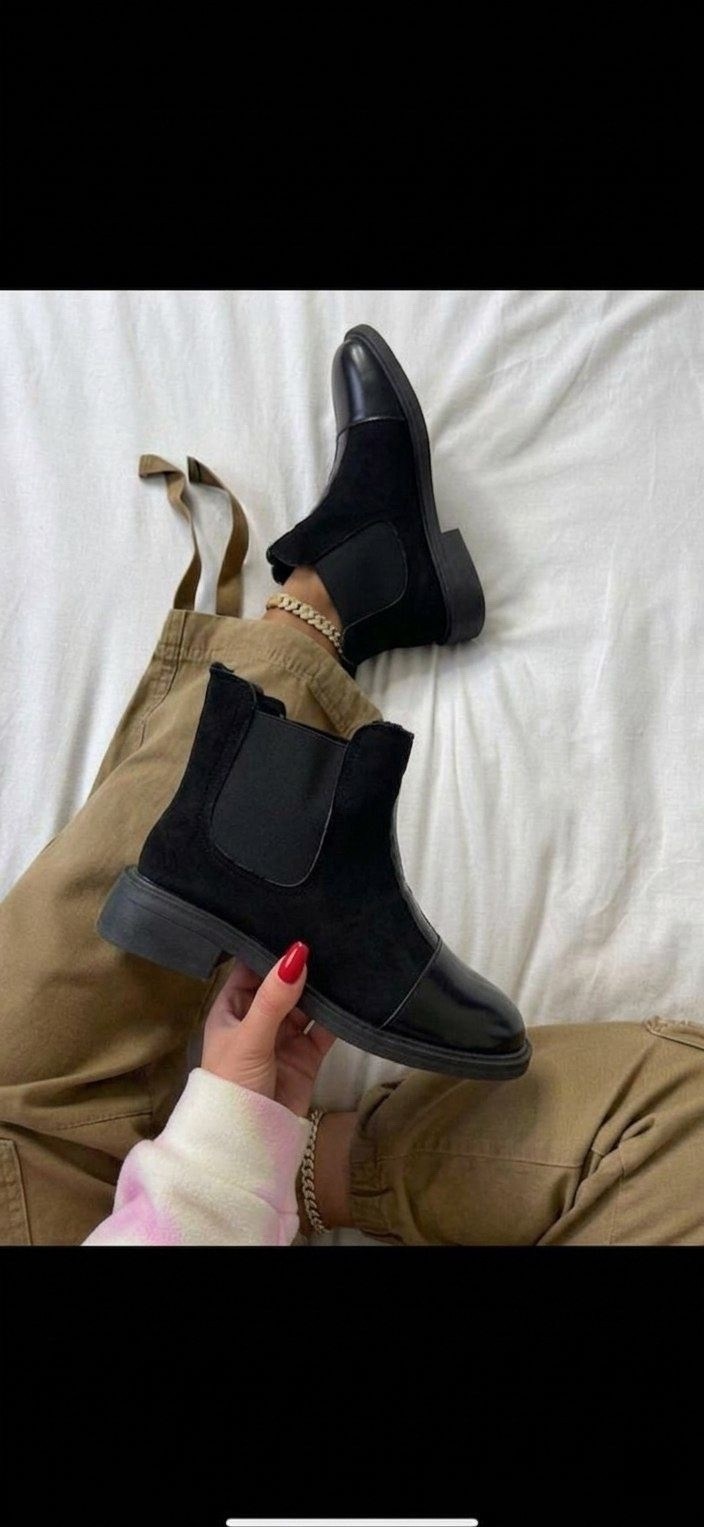 ботинки женские,ботинки женские челси,,ботинки женские осенние челси замшевые низкие, женская