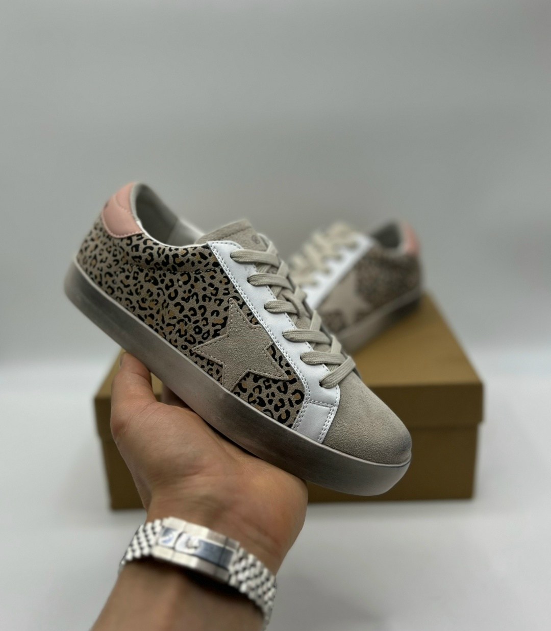 кроссовки golden goose wmns superstar leopard коричневый,,golden goose кеды леопард,кеды golden goose,golden goose кеды superstar с леопардовым принтом