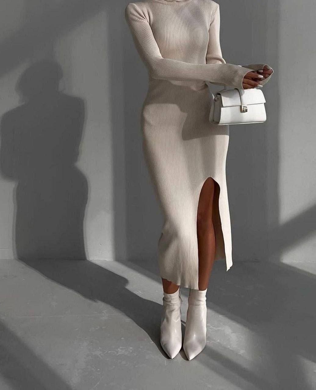 платье лапша кашемир,платье лапша с разрезом,кашемировое платье лапша обтягивающее,трикотажное платье миди,платье лапша женское