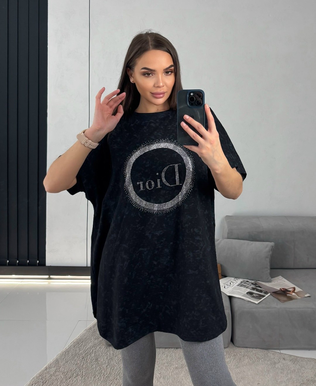 оверсайз футболка варенка со стразами emi style,оверсайз футболка,женская футболка оверсайз,футболки женская,футболка оверсайз варенка
