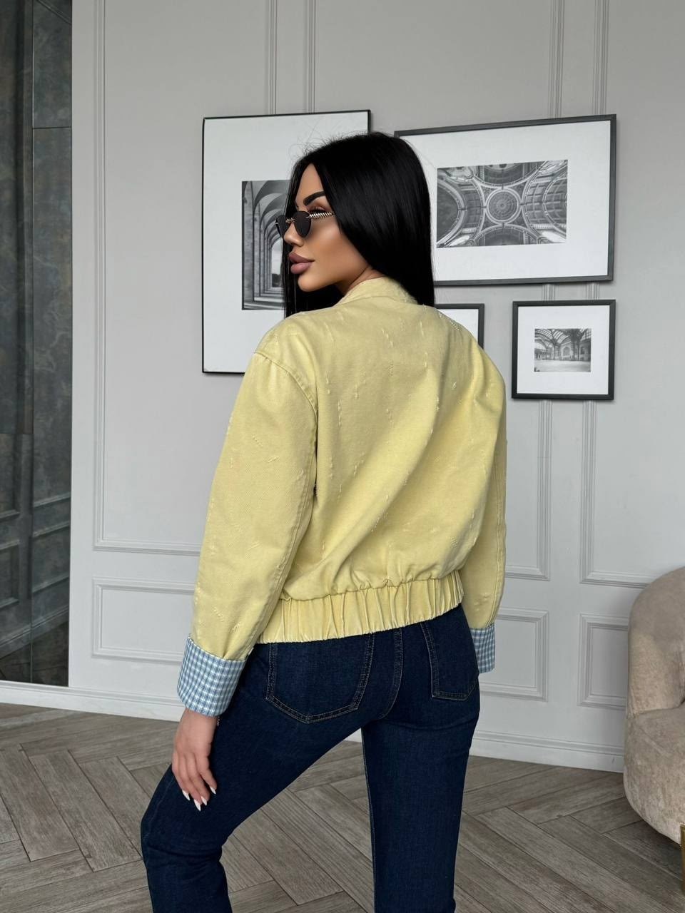 куртка джинсовая,куртка джинсовая женская,куртка женская,джинсовая желтая куртка,стильная джинсовая куртка