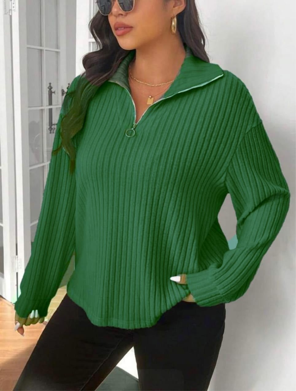 джемпер женский 3503 "лапша+молния"темно-зеленый,джемпер женский 3503 "лапша+молния" зеленый,кофта женская,стильная кофта,кофта лапша