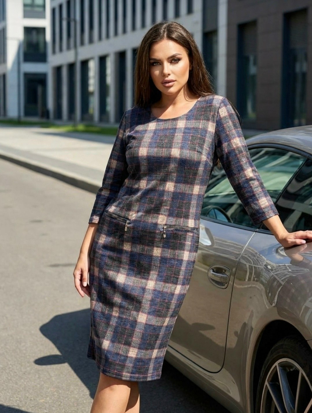 платье в клетку,платье в клеточку,женское платье в клетку,платье в клетку большие размеры,платье в крупную клетку