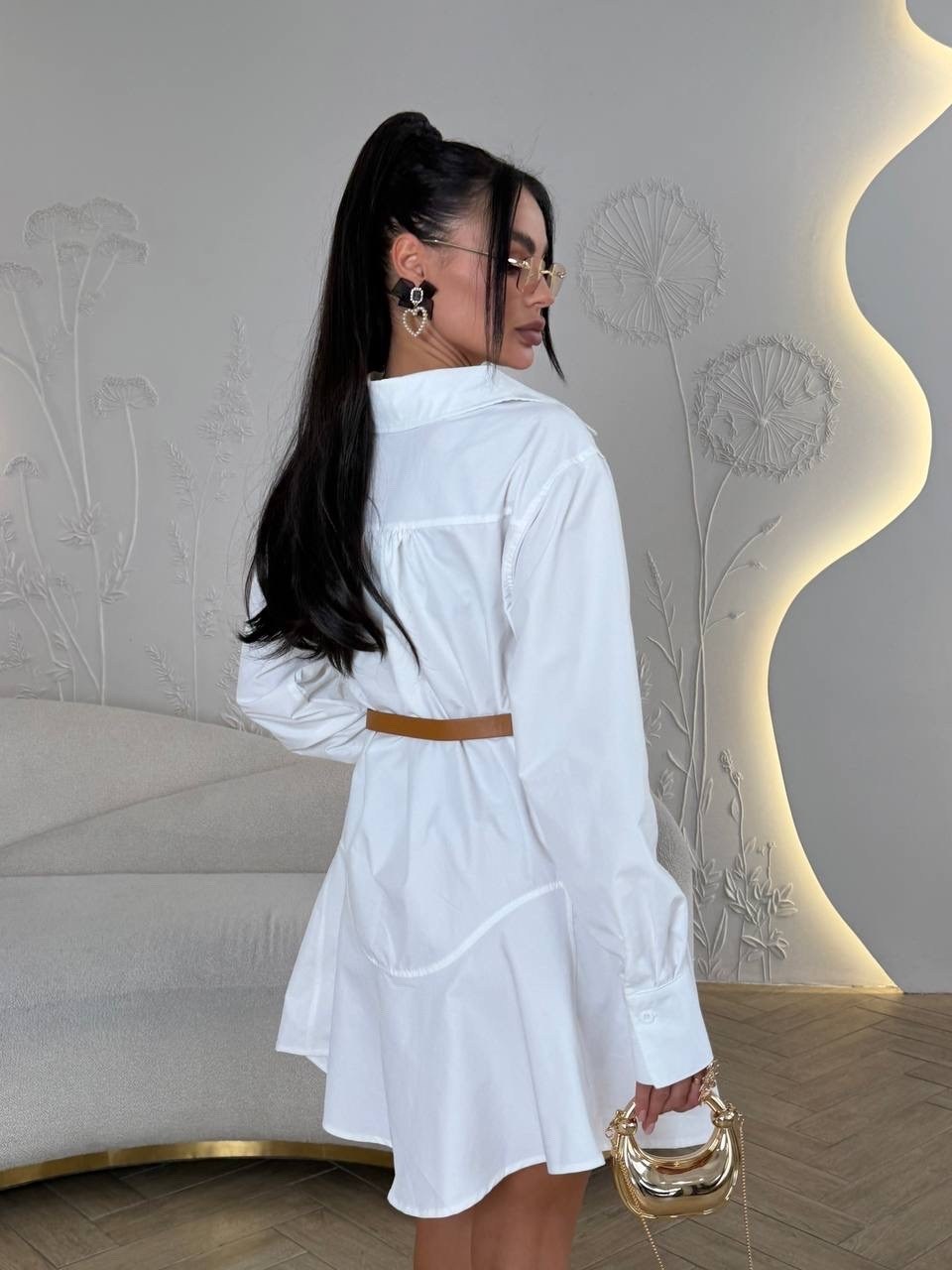 белое платье-рубашка,платье рубашка с поясом,платье рубашка,рубашка удлиненная,длинная рубашка