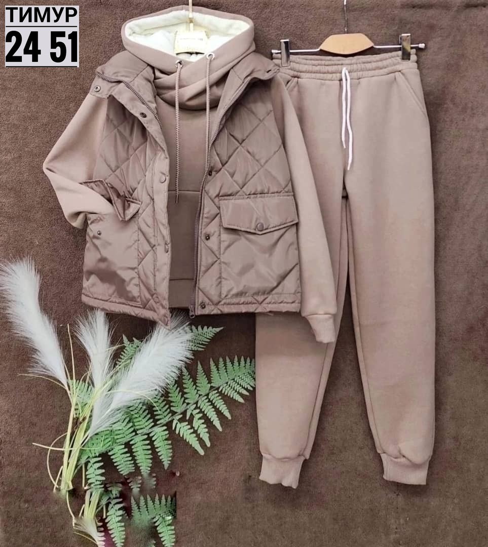 спортивные костюмы женские,спортивный костюм утепленный mir wear тройка женский,костюм женский спортивный тройка с жилетом утепленный,женские костюмы,костюм на флисе