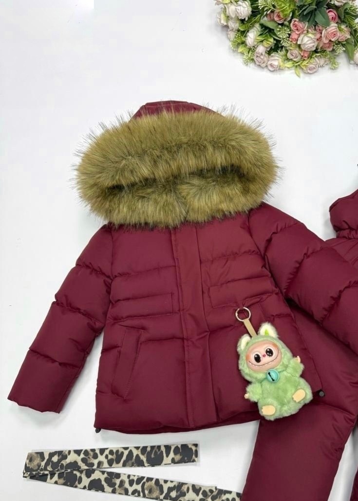 зимний костюм для девочки,детский пуховик,костюм зима,детская зимняя куртка,монклер комбинезон раздельный