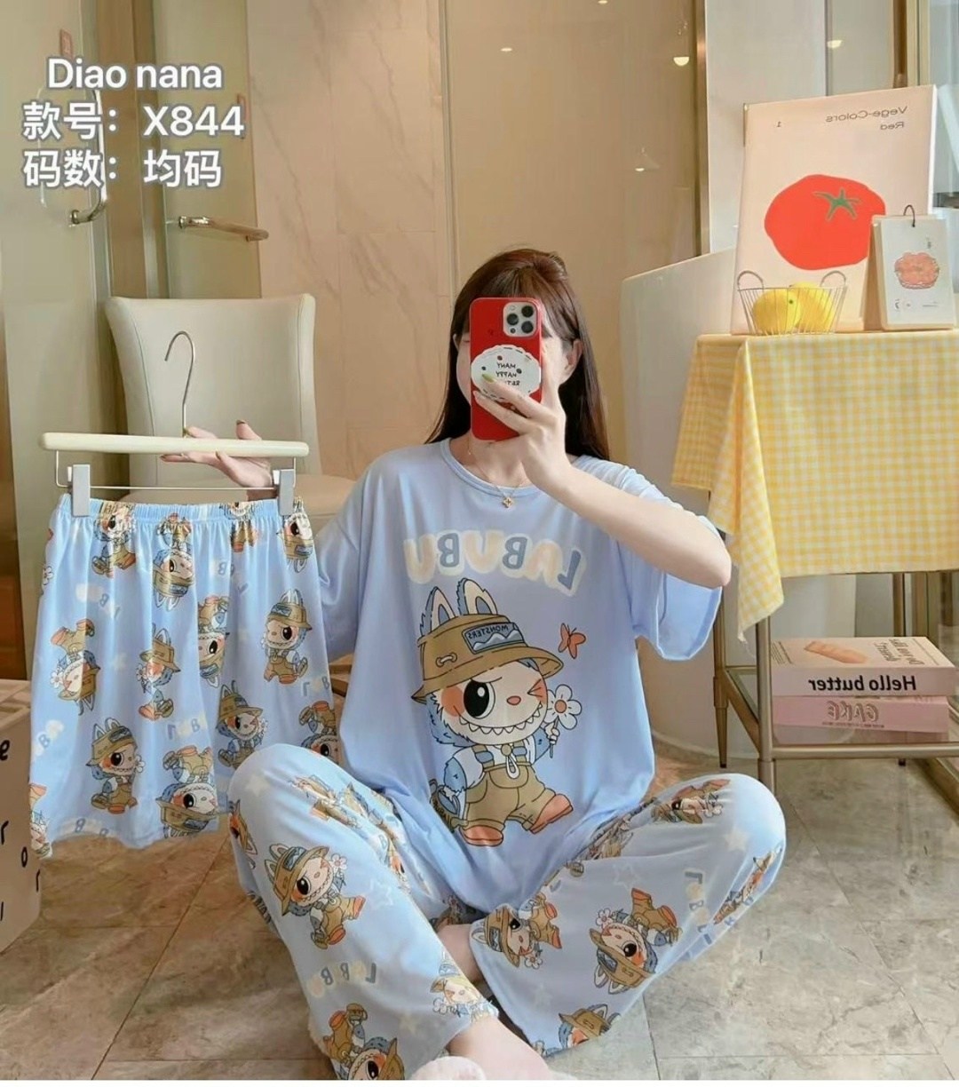 женская пижама,пижама 3 в 1,пижама повседневная,комплект пижама,пижам