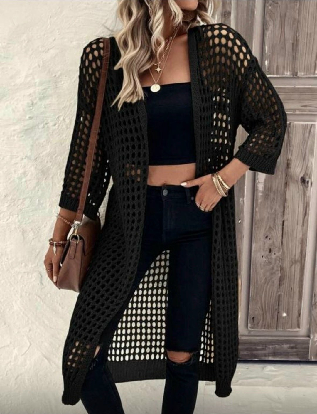 кардиган длинный сетка вязаный lili style,кардиган длинный сетка вязаный,вязаный женский кардиган,кардиган вязаный длинный,кардиган вязаное