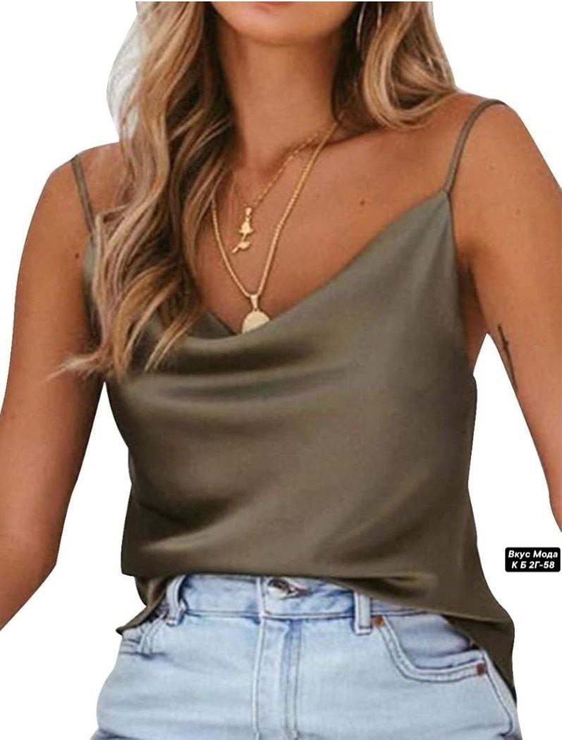 атласный топ,шелковый топ,атласная майка,топы модные