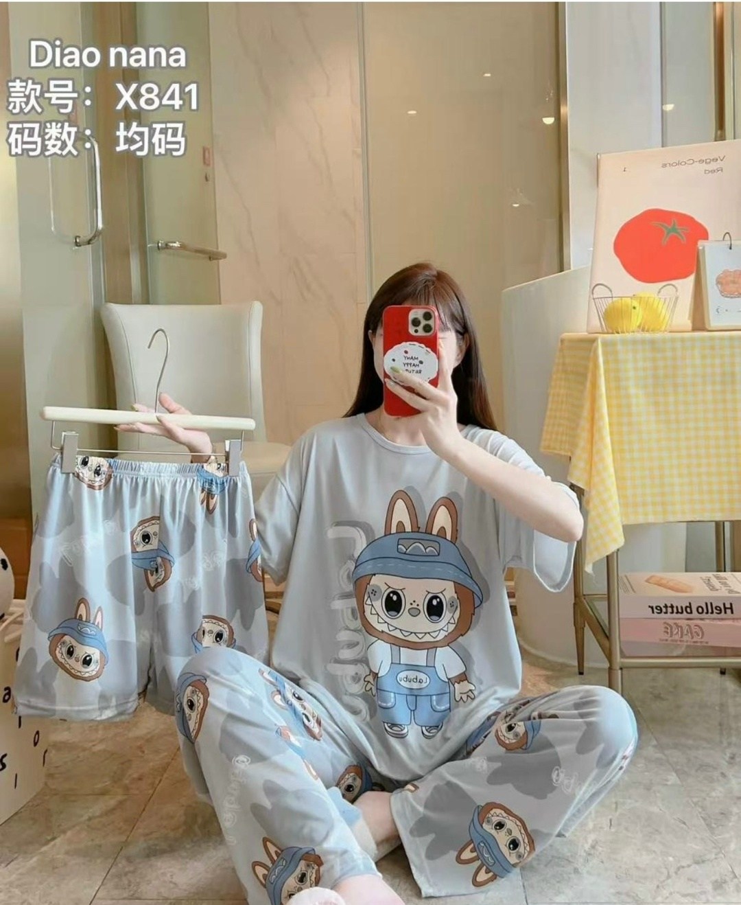 женская пижама,пижама 3 в 1,пижама повседневная,комплект пижама,пижам