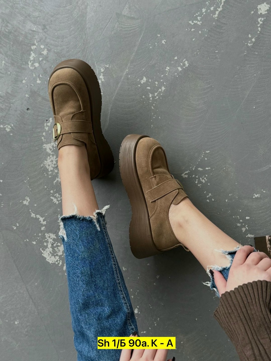 , повседневные,женская ,лоферы замша,платформа